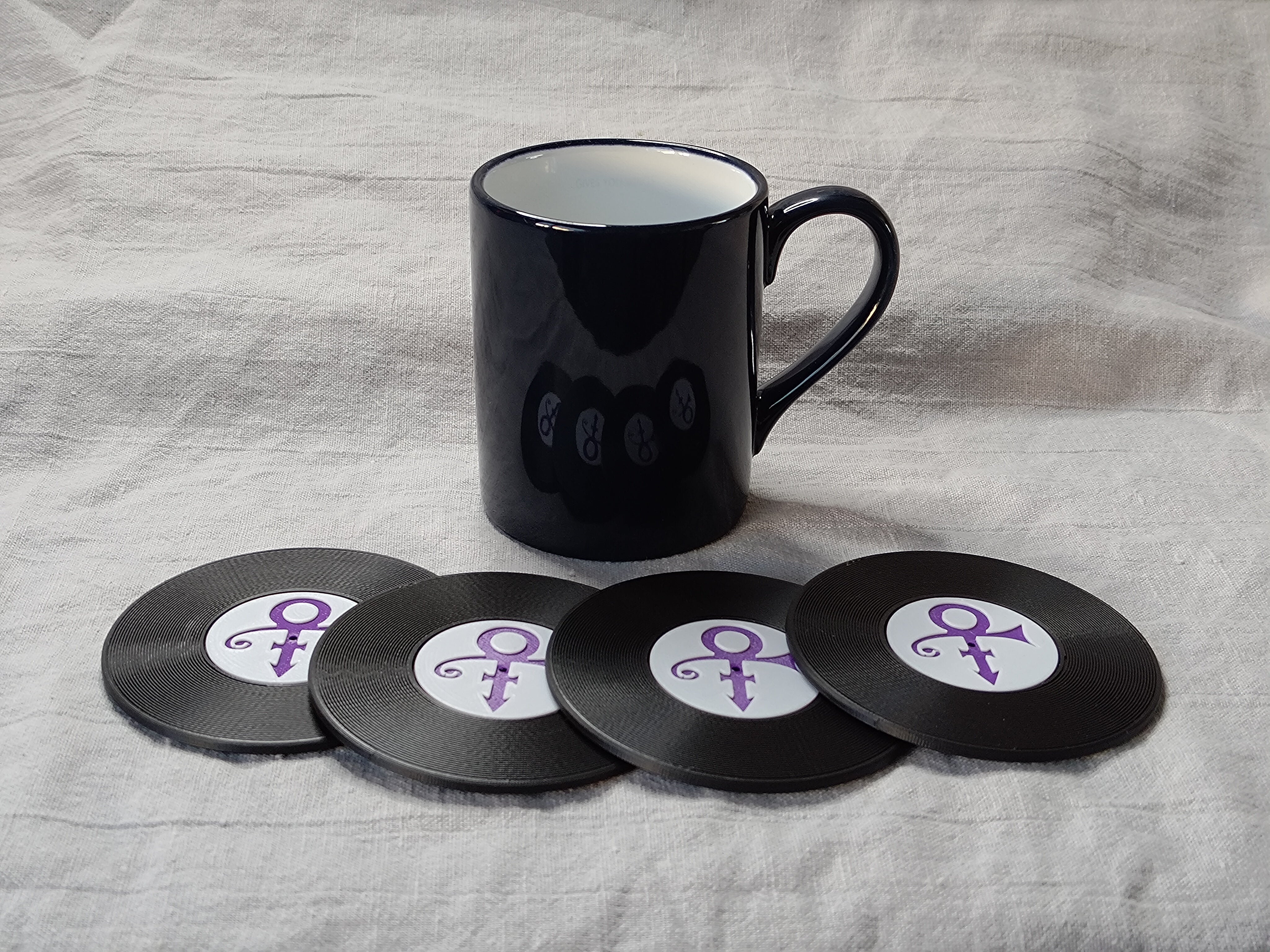 Record Coaster inspired by Prince - Fillywinkel