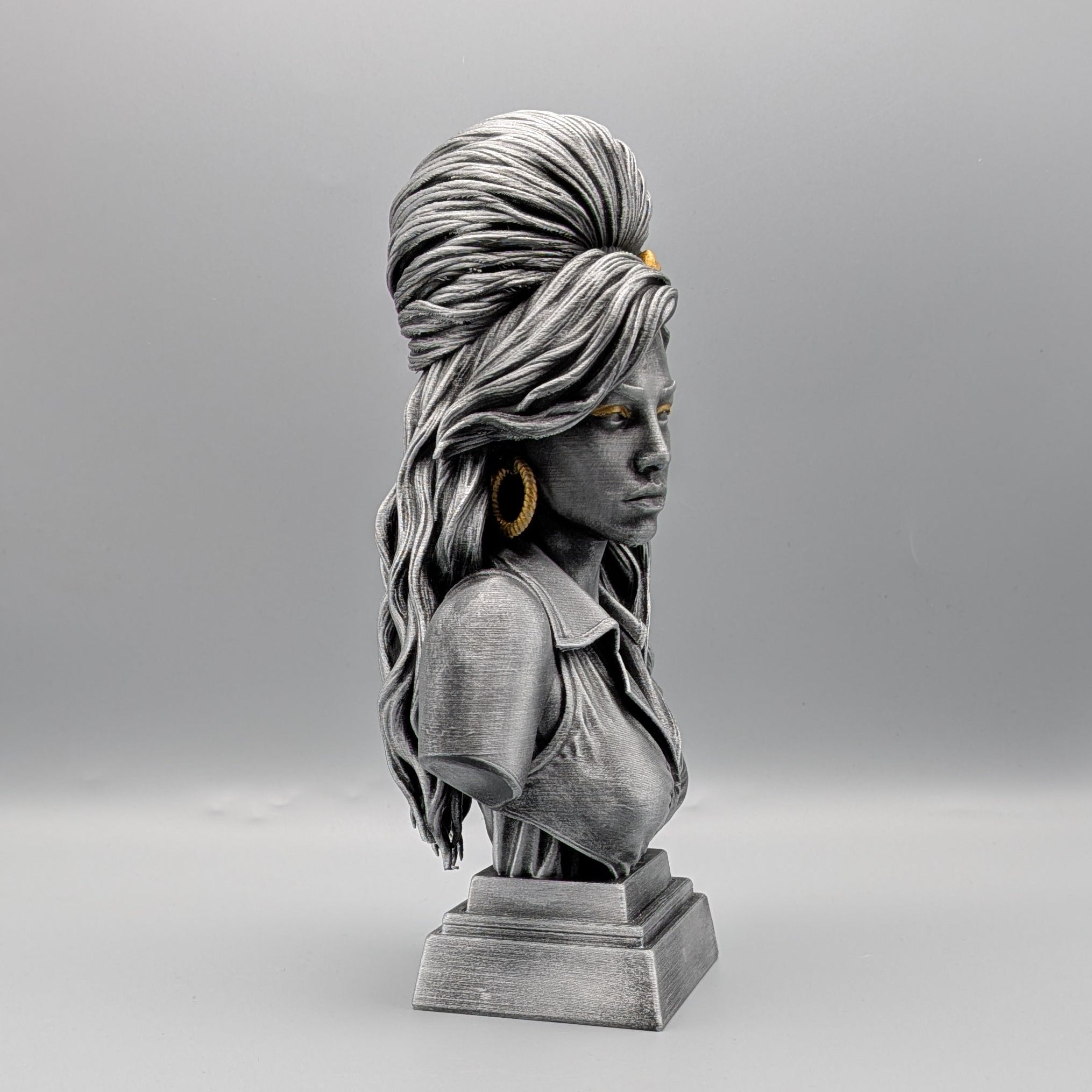 Artistic soul singer tribute bust for music lovers and collectors