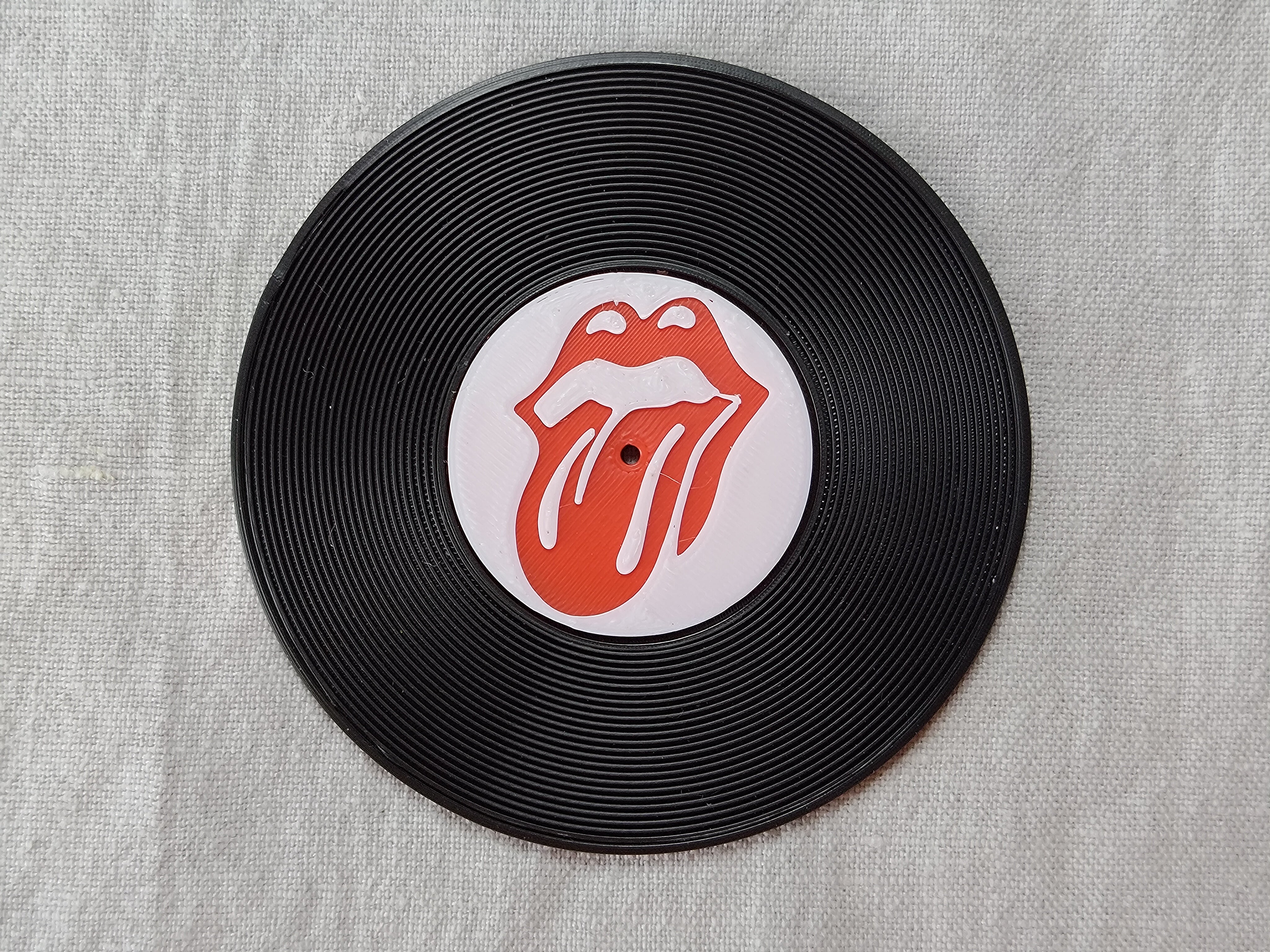 Record Coaster inspired by The Rolling Stones - Fillywinkel