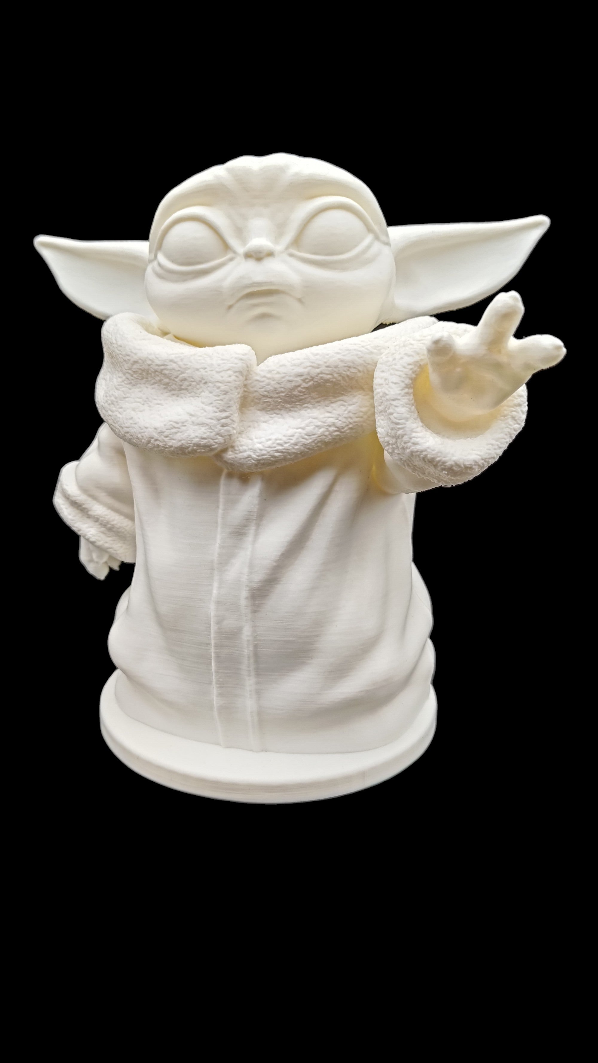 White Grogu without black base