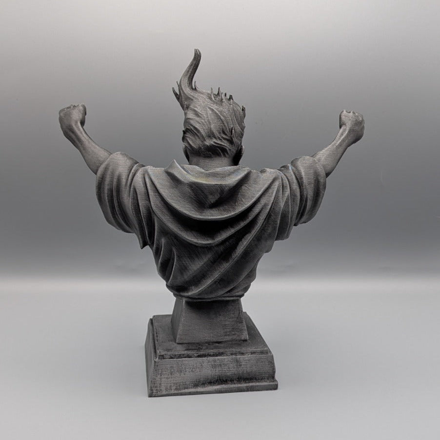 Wizard Bust back view detailed oldschool rave collectible statue