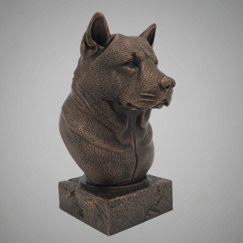 3D printed Akita bust