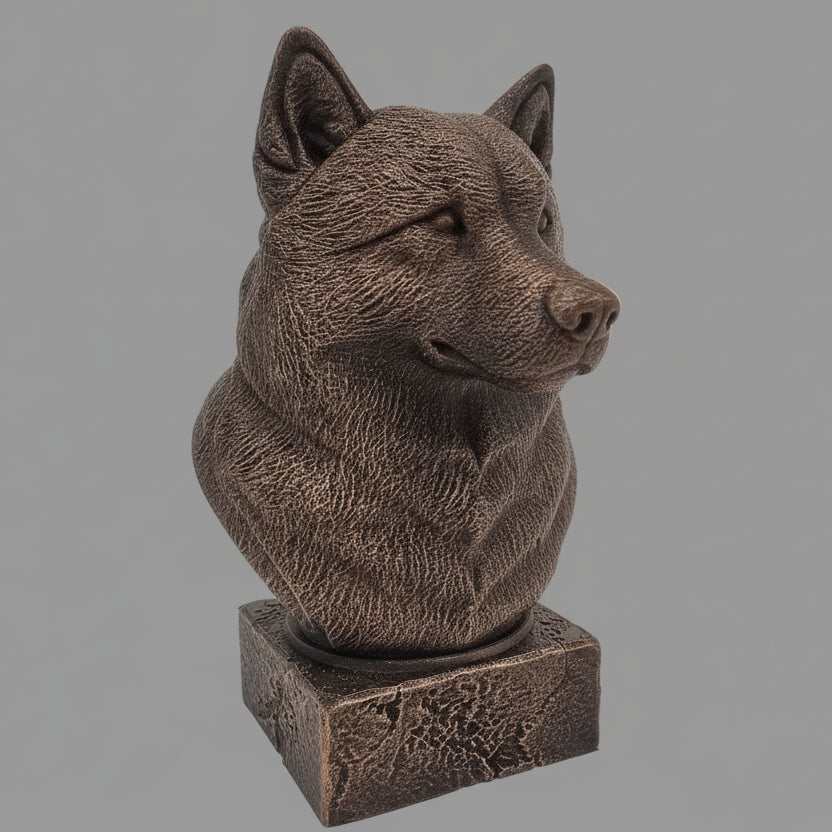 3D Printed Alaskan Malamute Bust