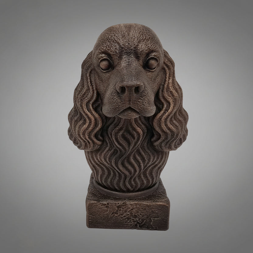 3D printed American Cocker Spaniel bust