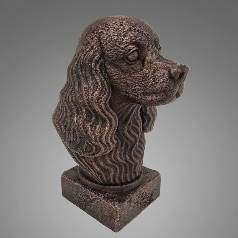 3D printed American Cocker Spaniel bust