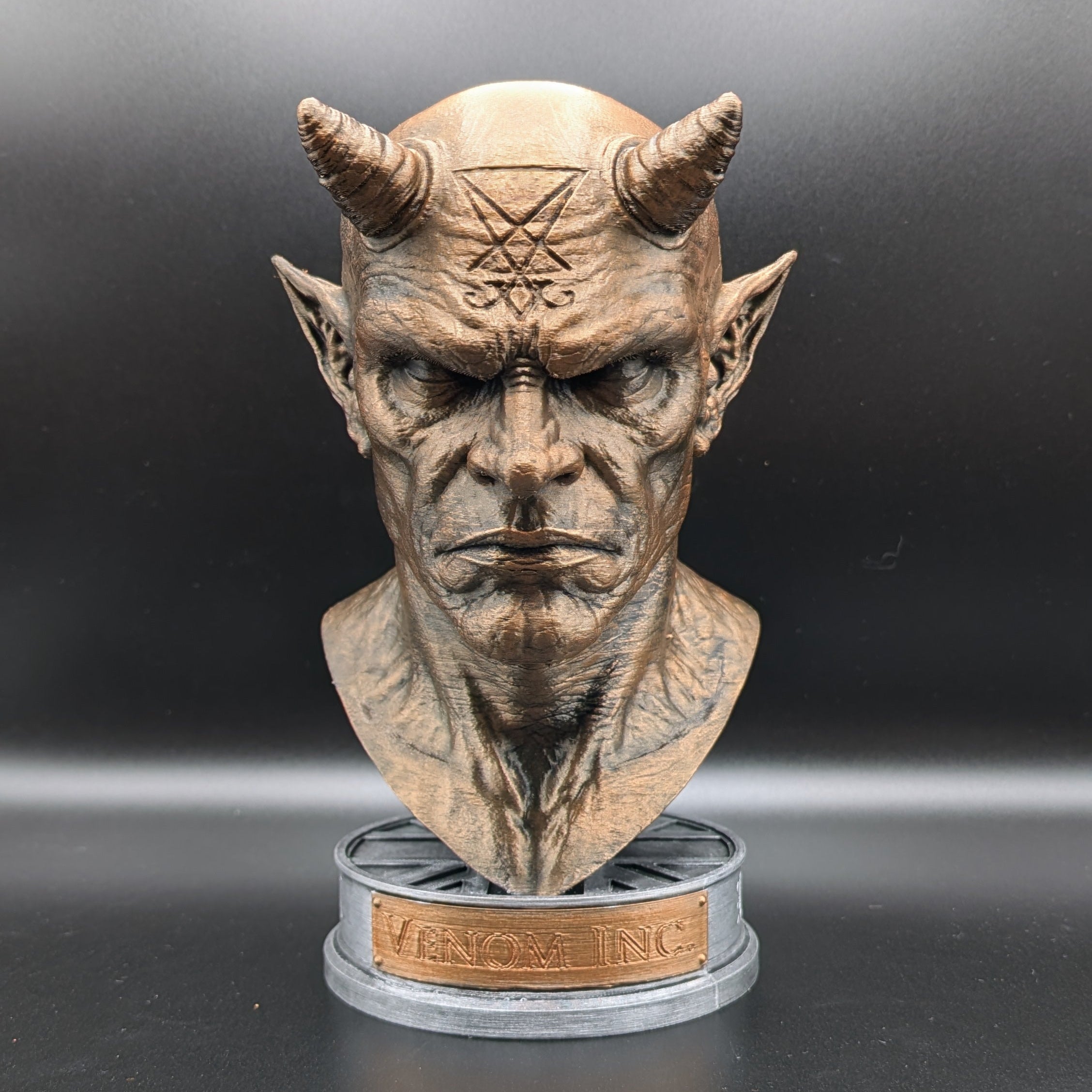 Official Venom Inc. Mascot Bust front view hand-painted collectible