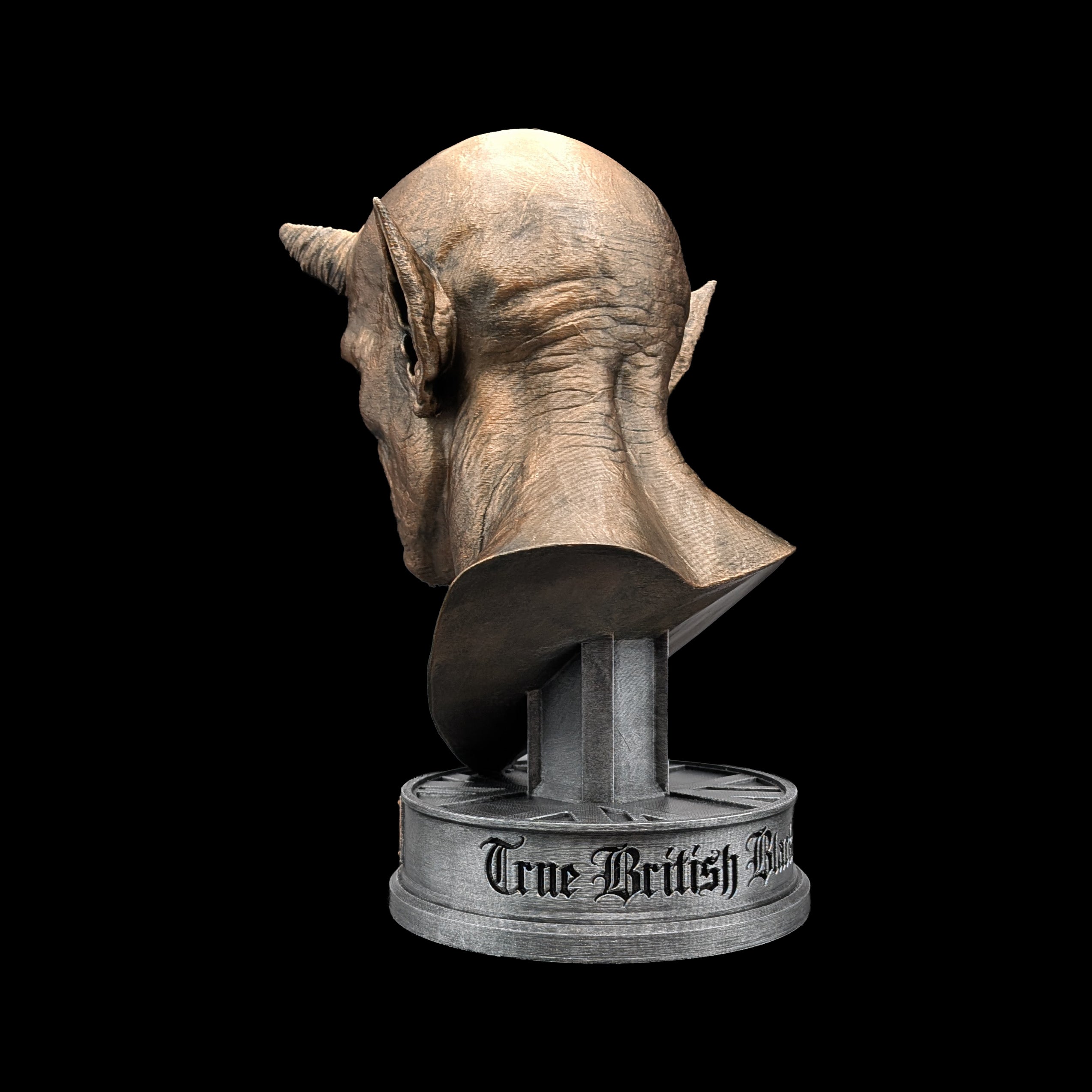 Base on the bust showing engraving of Black 'n' Roll from the left angle