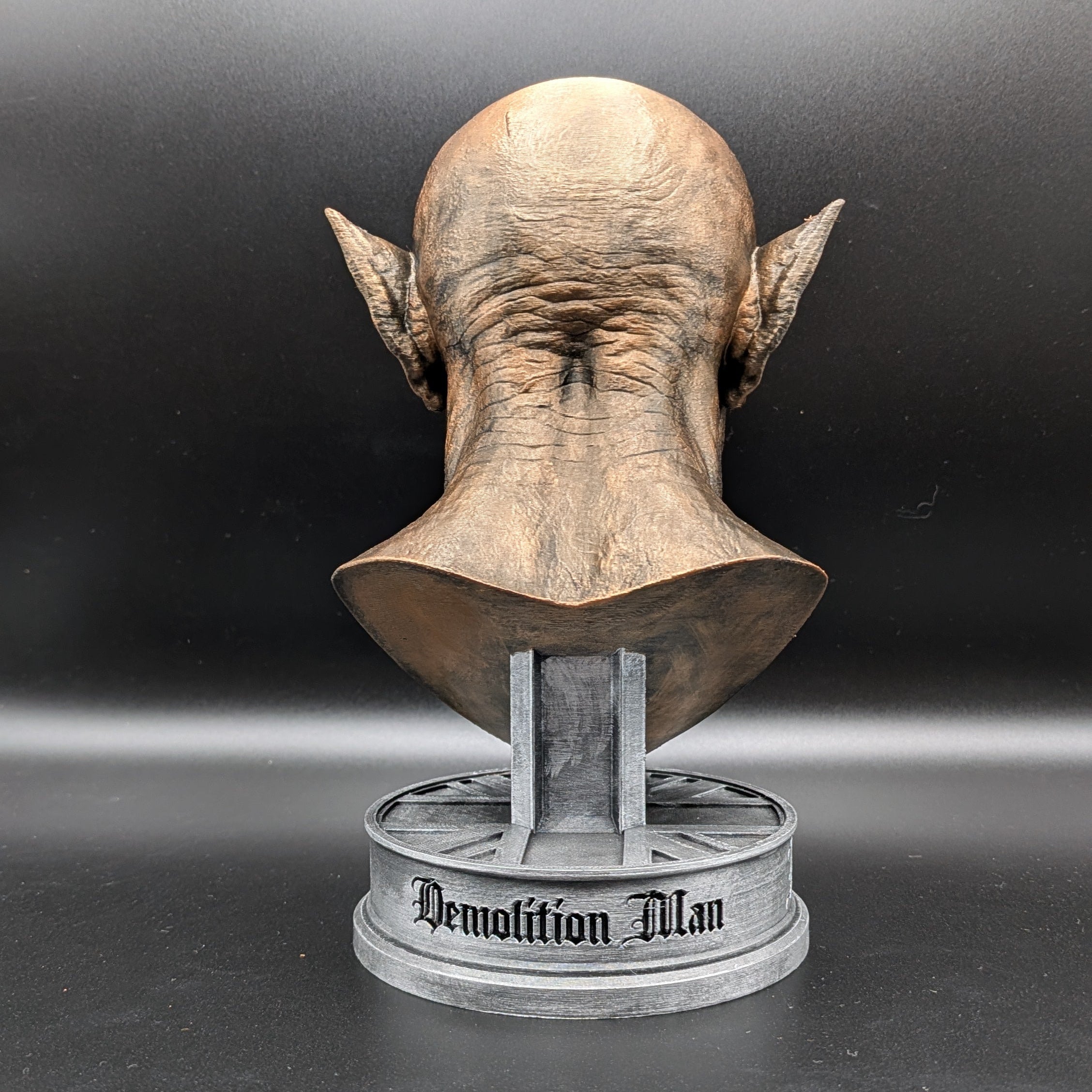 Official Venom Inc. Mascot Bust rear view showing sculpted neck details